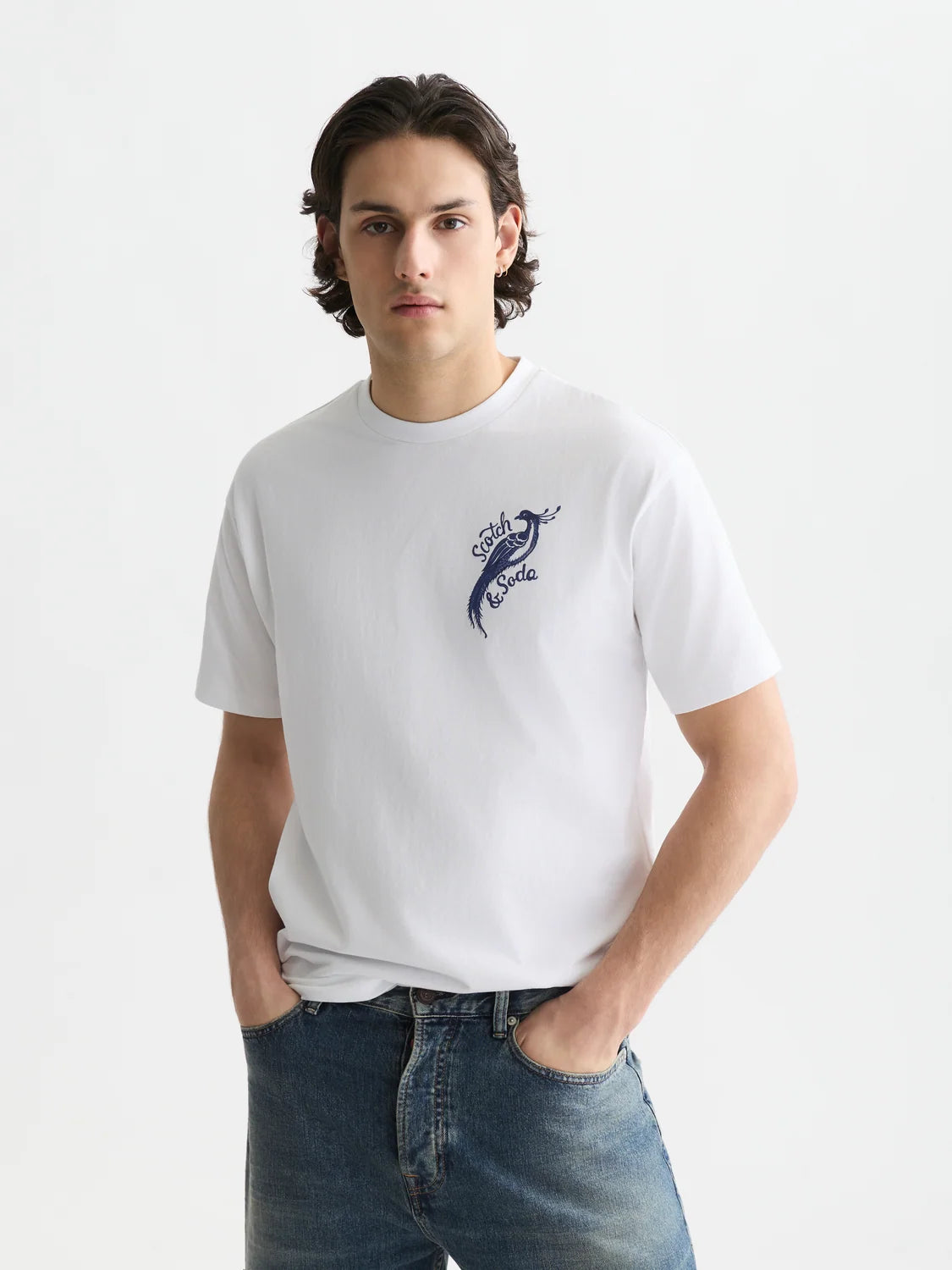 SCOTCH&SODA x Royal Delft T-shirt pintada à mão