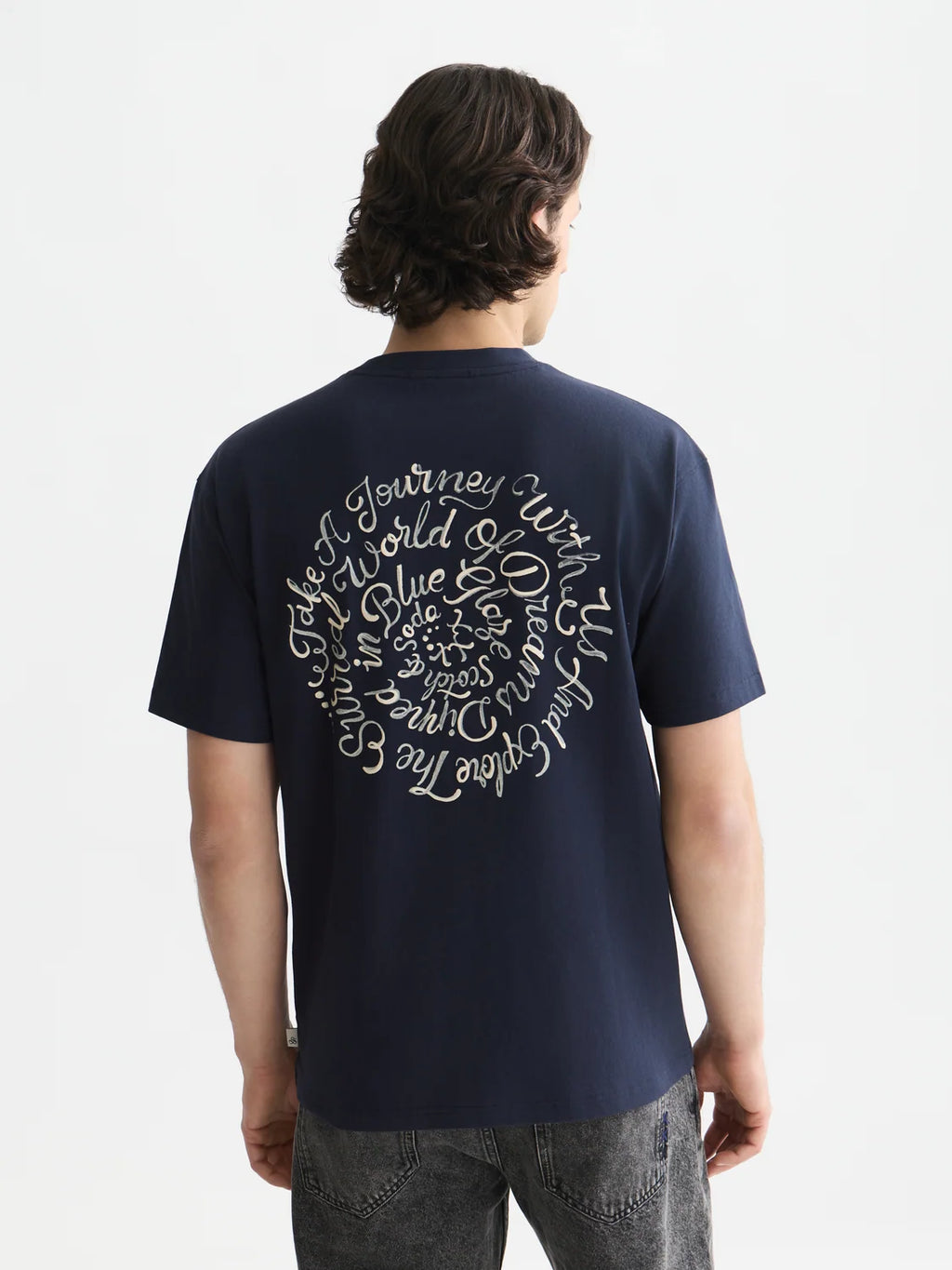 SCOTCH&SODA x Royal Delft T-shirt pintada à mão