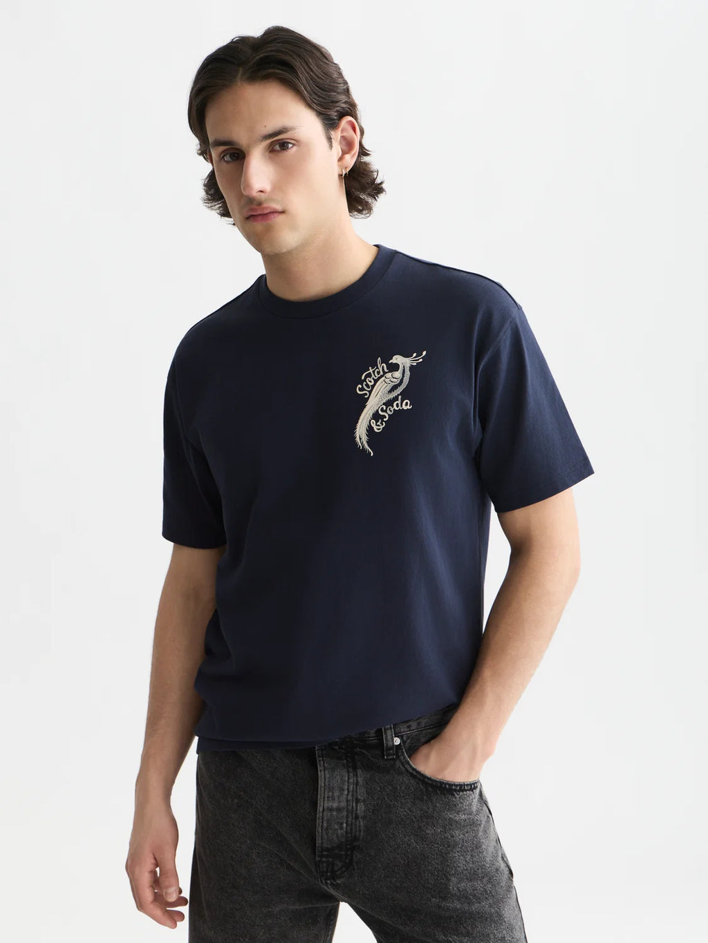 SCOTCH&SODA x Royal Delft T-shirt pintada à mão
