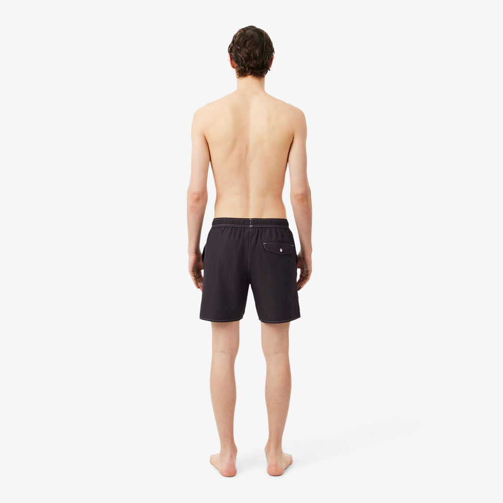 LACOSTE Calções de banho estampado alusivo ao ténis