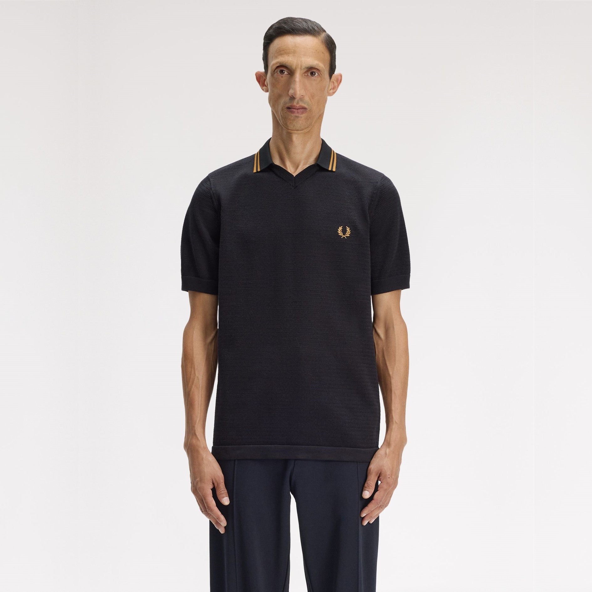 FRED PERRY Polo em malha pointelle