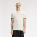FRED PERRY T-shirt com punhos com borda com ponto descontínuo dupla