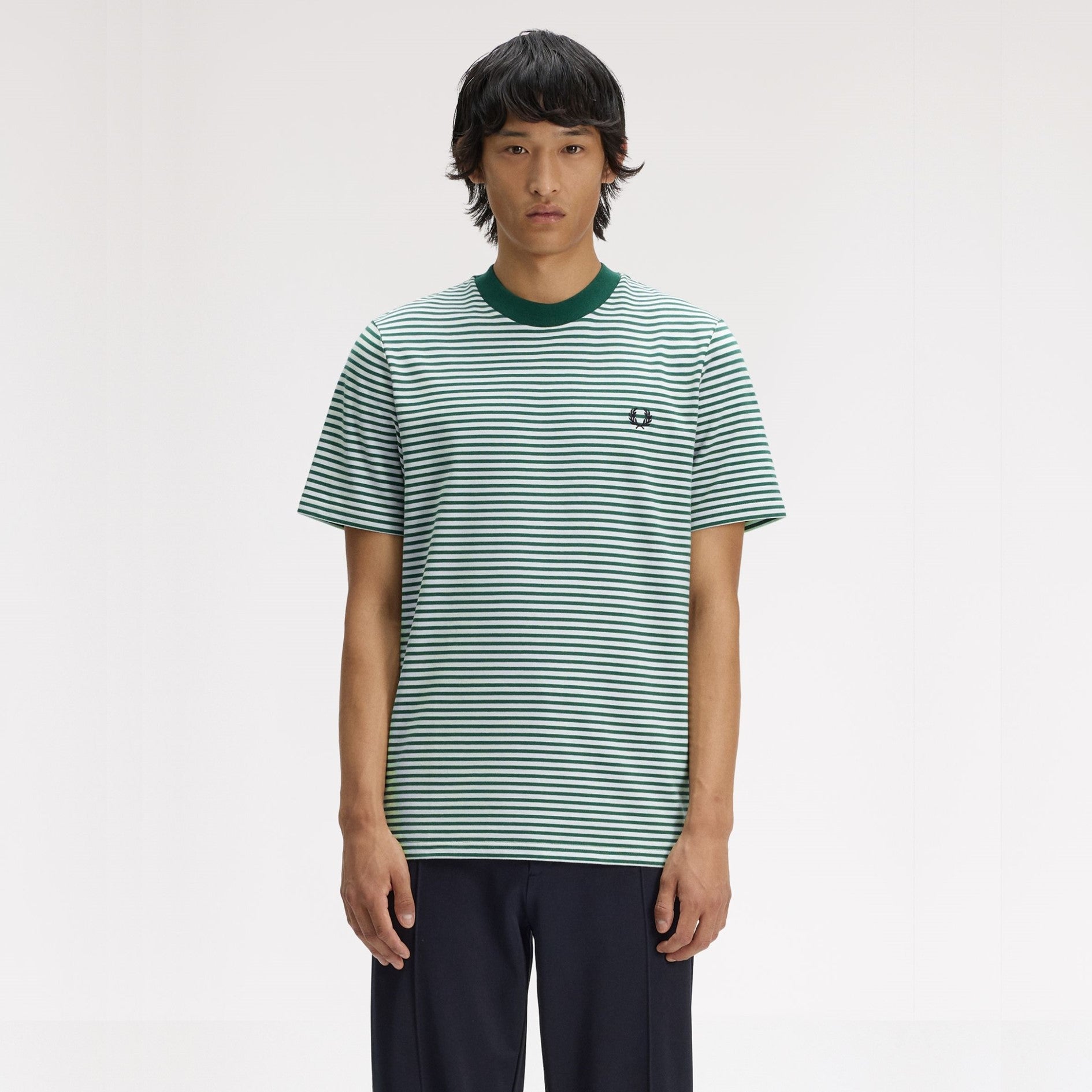 FRED PERRY T-shirt pesada com riscas finas