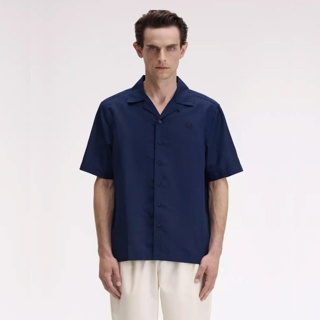 FRED PERRY Camisa de linho com gola