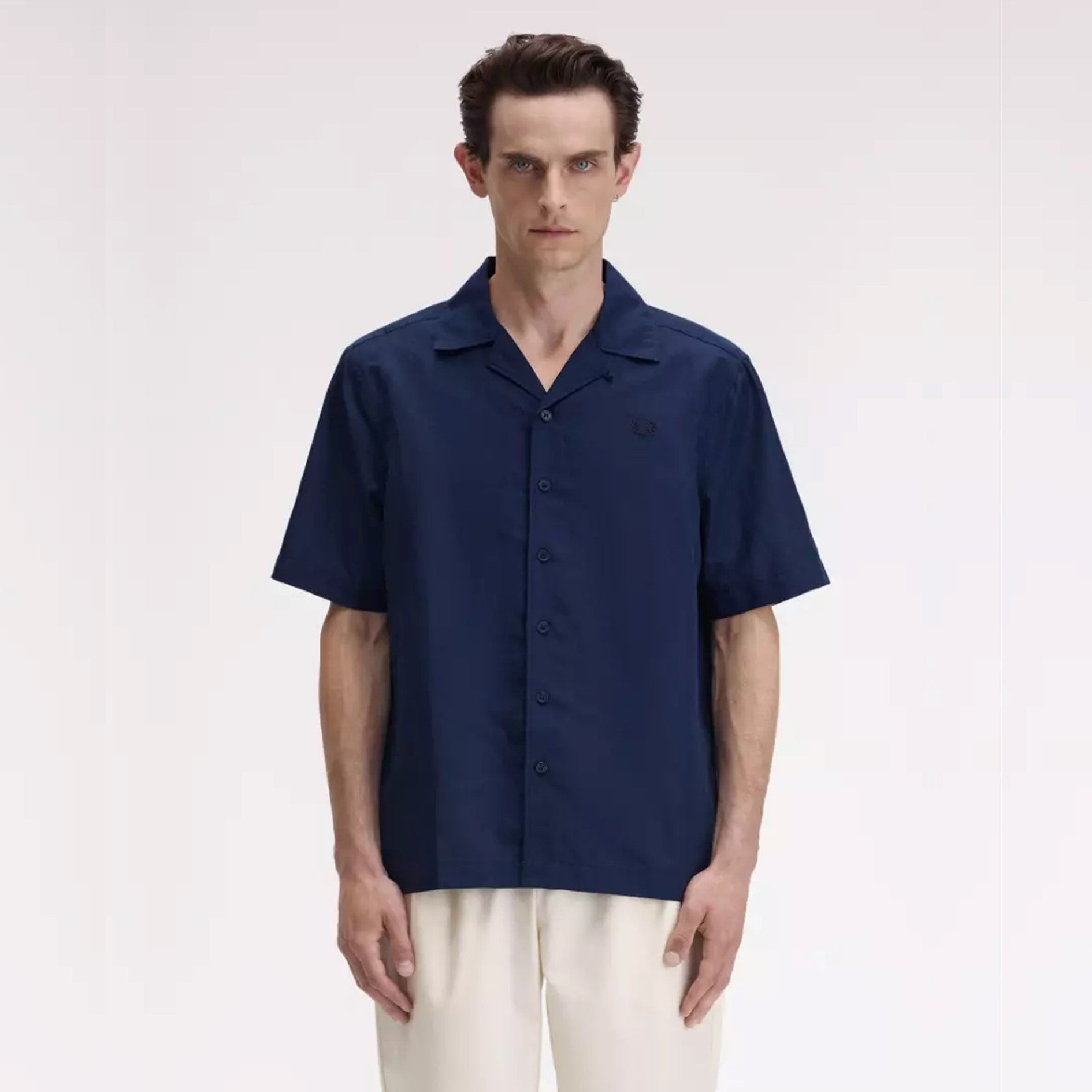FRED PERRY Camisa de linho com gola