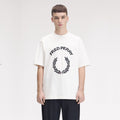 FRED PERRY T-shirt com aplique de xadrez