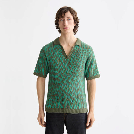 SCOTCH&SODA Polo em malha com decote em v