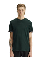 FRED PERRY T-shirt com punhos com borda