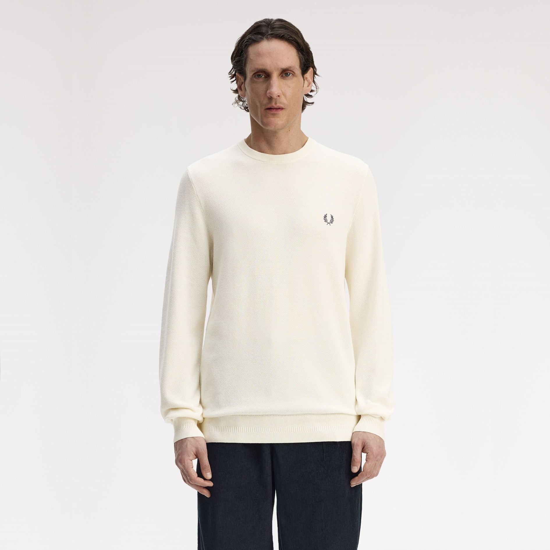 FRED PERRY Camisola com pespontos em piqué