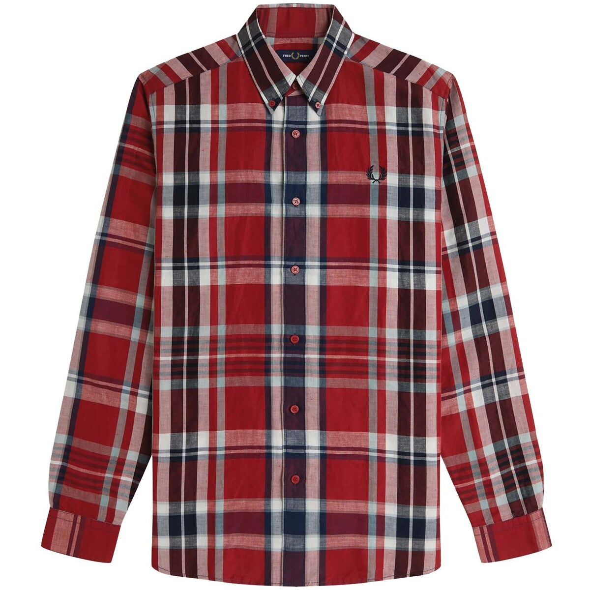 FRED PERRY Camisa xadrez madras