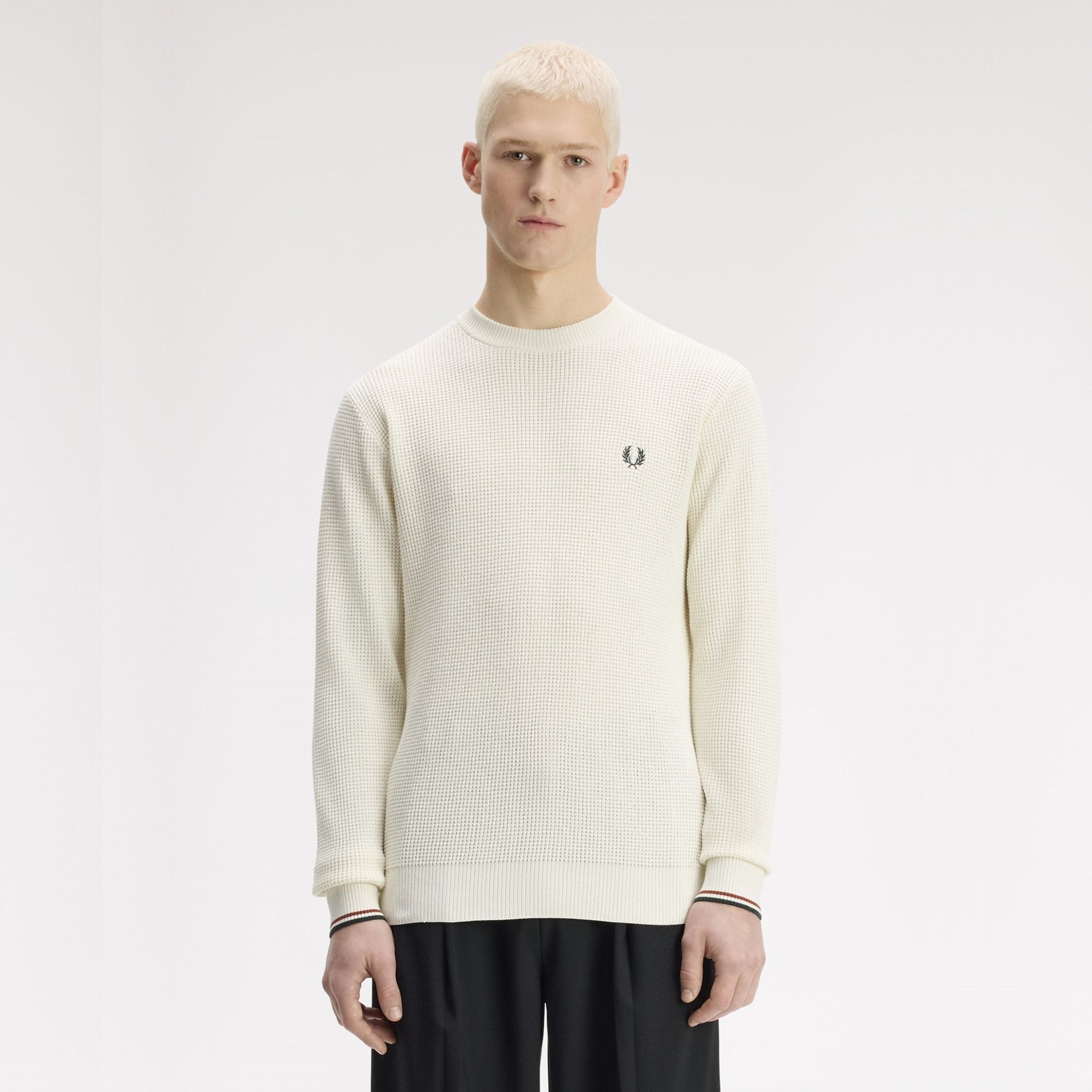 FRED PERRY Camisola com pesponto em losangos