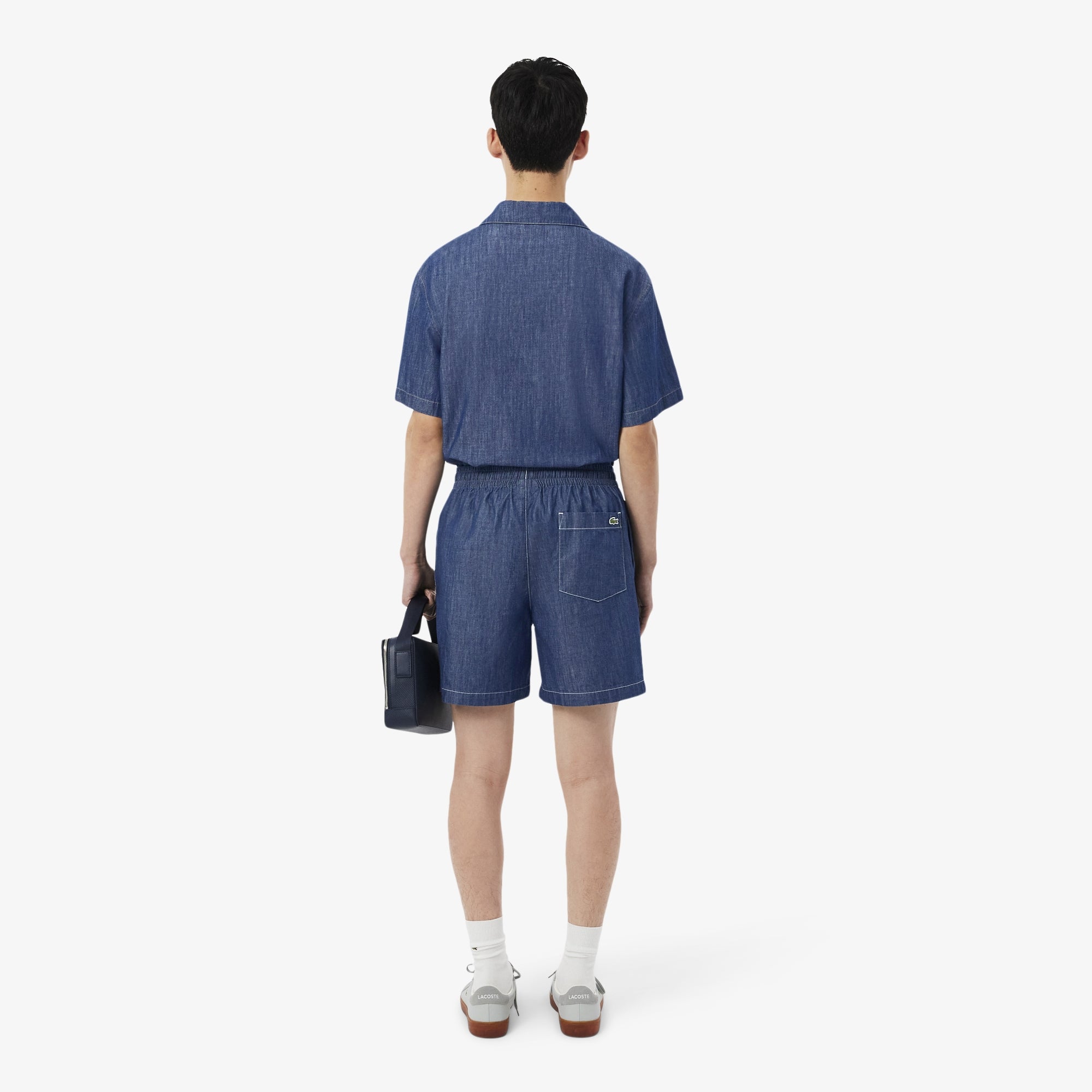 LACOSTE Calções de ganga relaxed fit