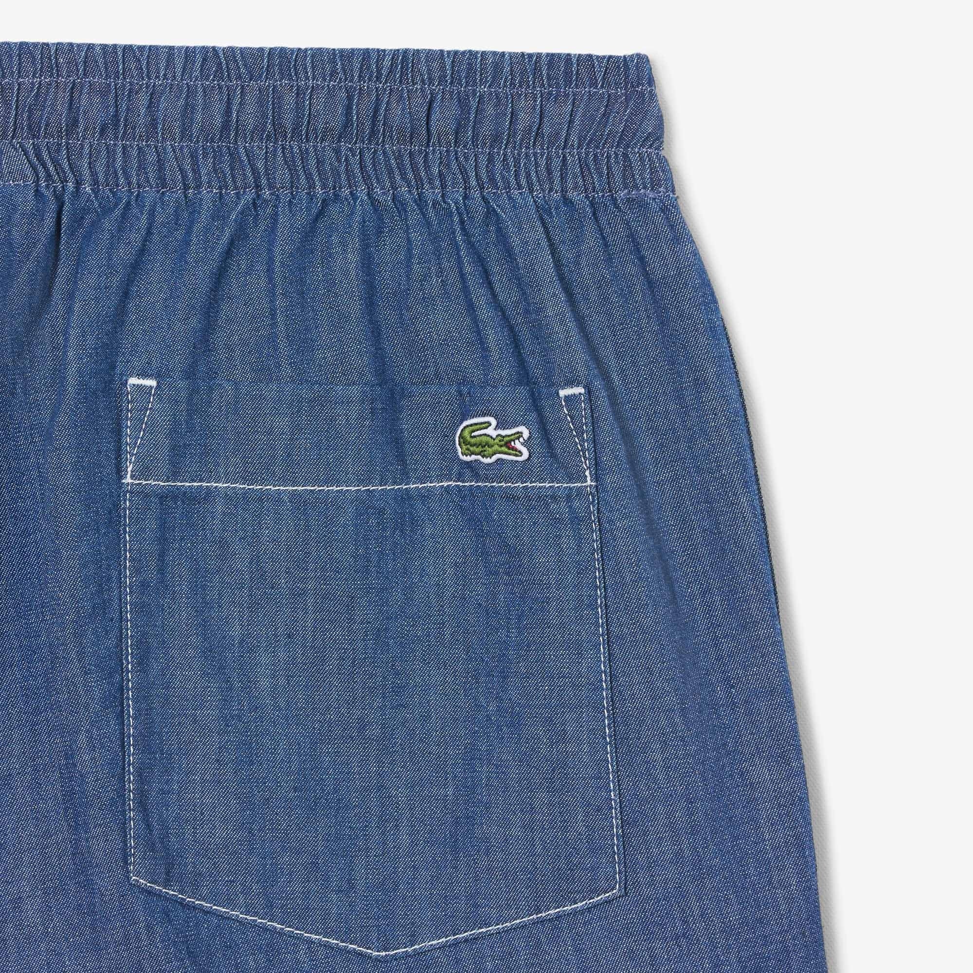 LACOSTE Calções de ganga relaxed fit