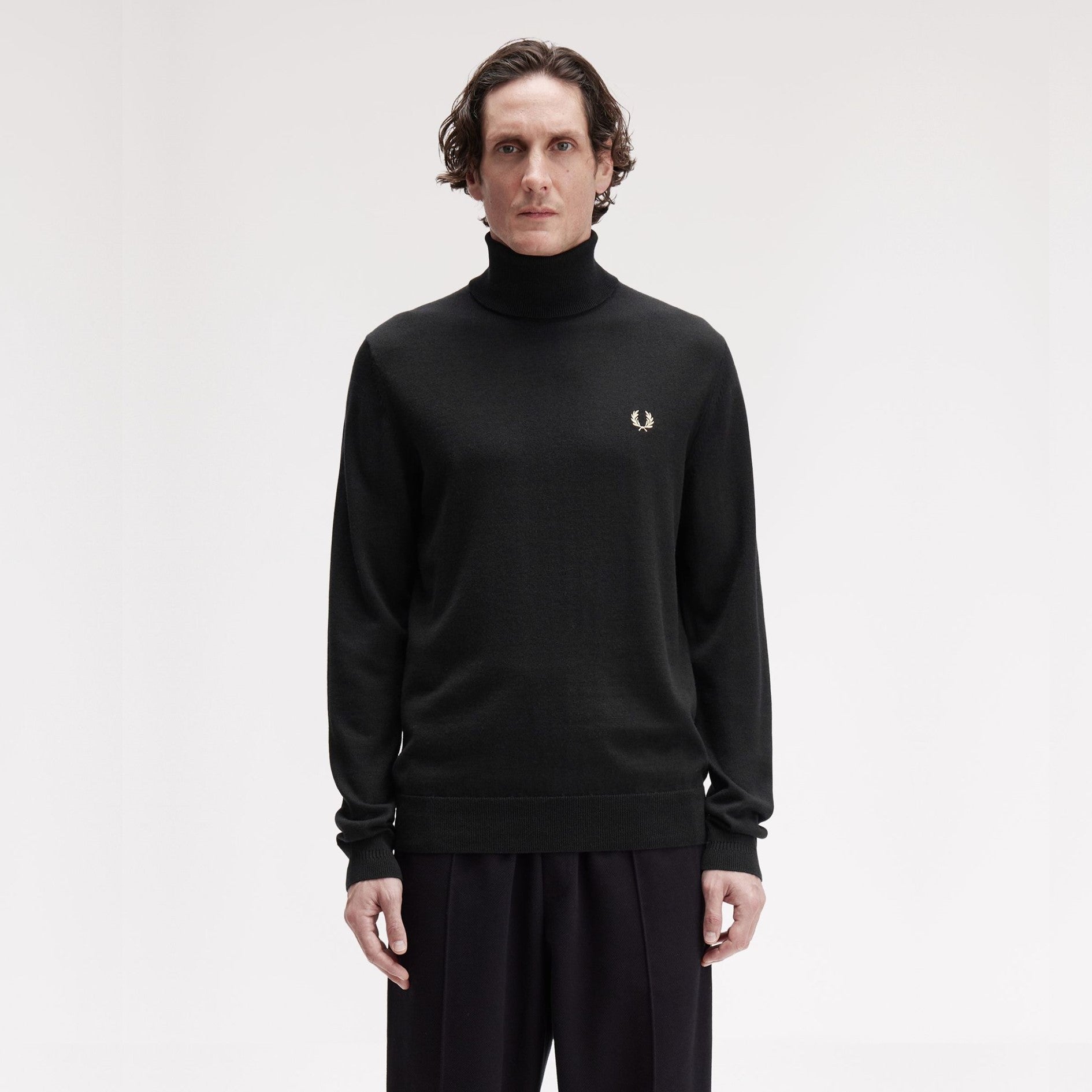 FRED PERRY Camisola com gola alta dobrada - CARISMAstore