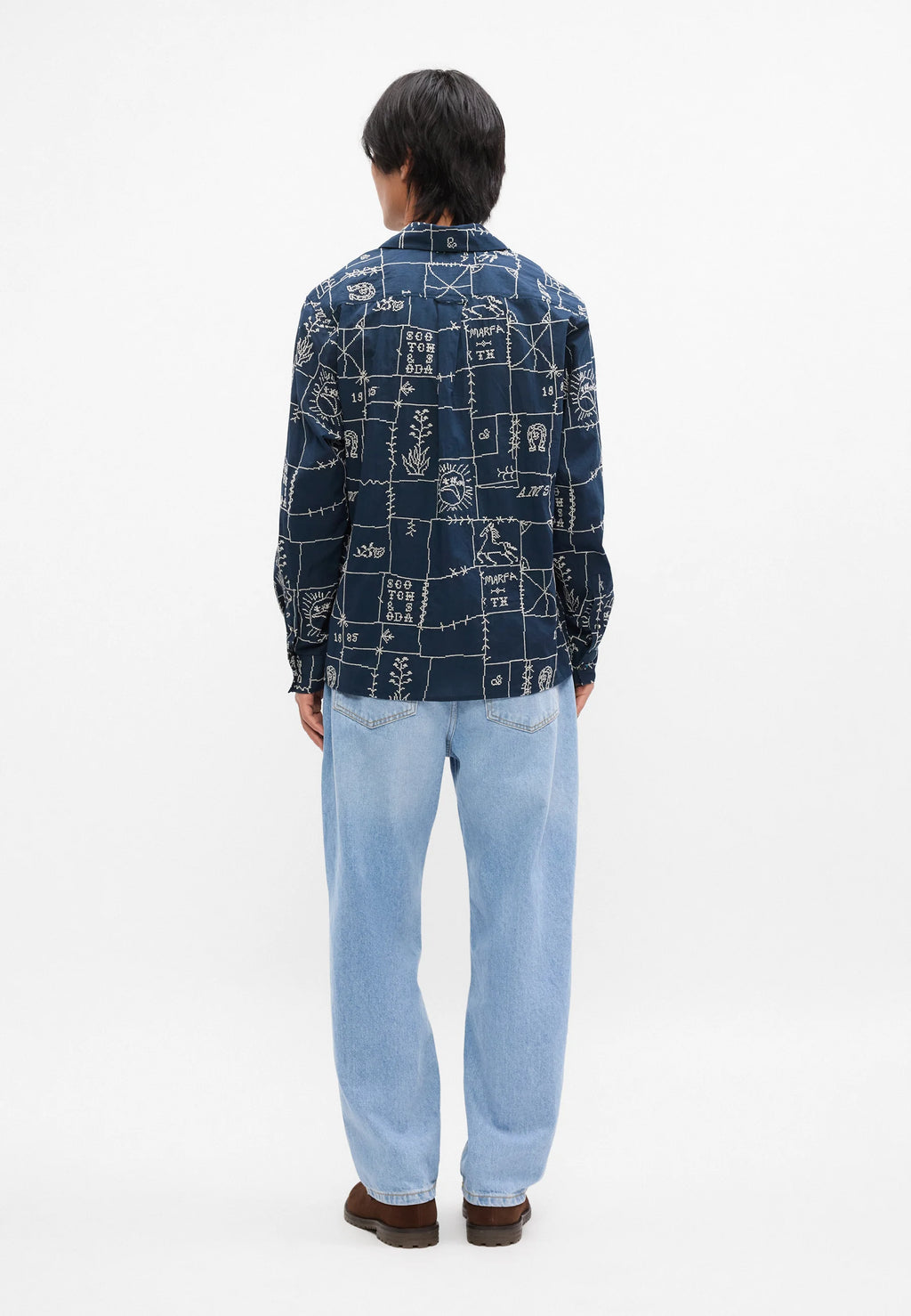 SCOTCH&SODA Camisa bordada de corte descontraido