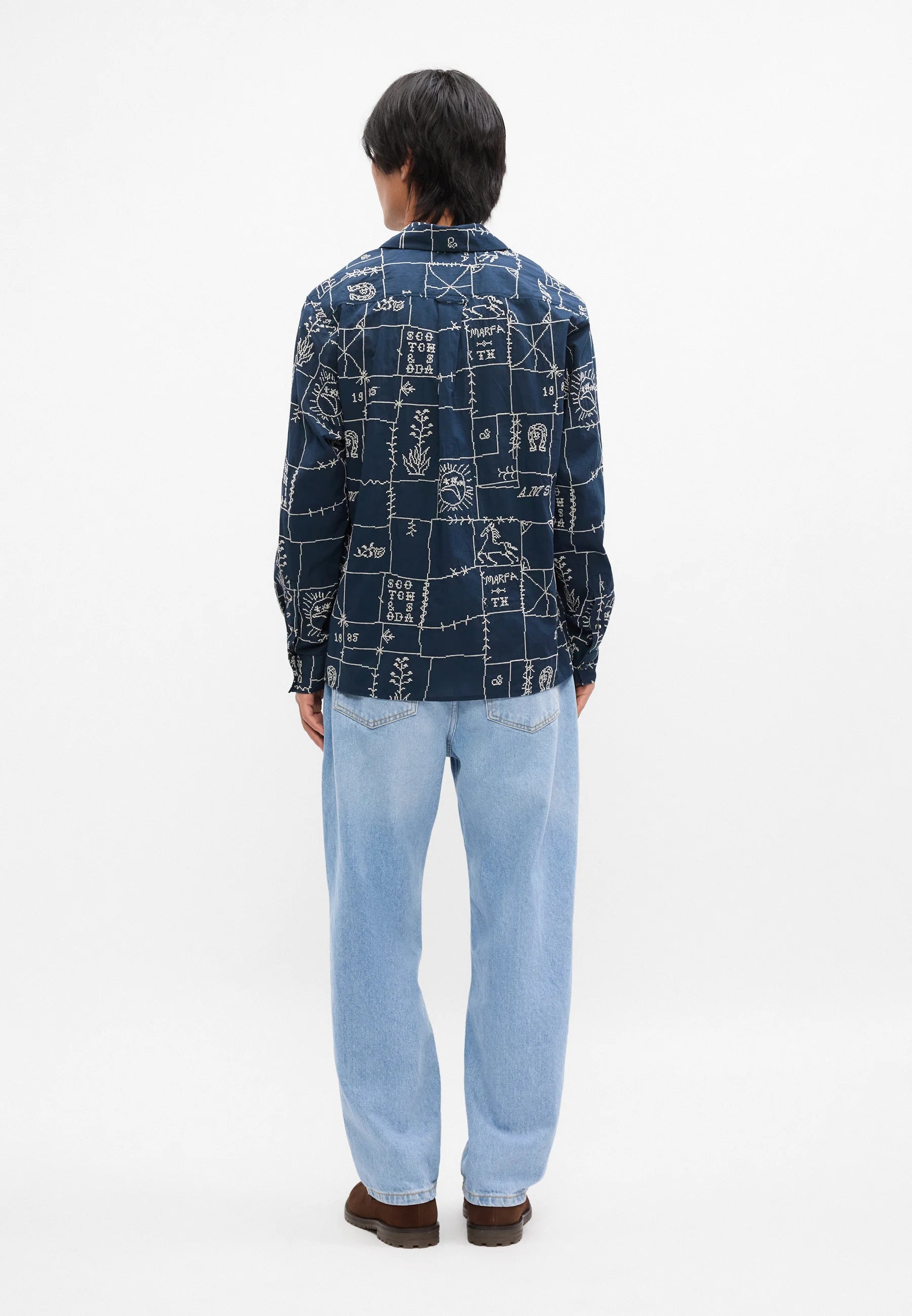 SCOTCH&SODA Camisa bordada de corte descontraido