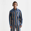 SCOTCH&SODA Camisa estilo western com listras multicoloridas