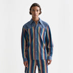 SCOTCH&SODA Camisa estilo western com listras multicoloridas