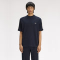 FRED PERRY T-shirt com fita em malha entrançada