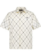 FRED PERRY Camisa argyle cru