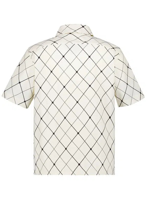 FRED PERRY Camisa argyle cru