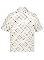 FRED PERRY Camisa argyle cru