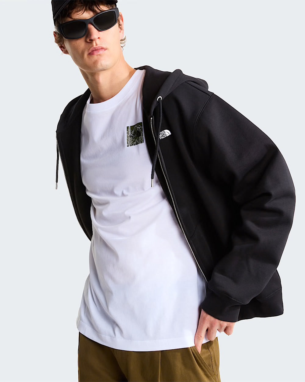 THE NORTH FACE Casaco com capuz e fecho de correr integral TNF™ essential Simple dome