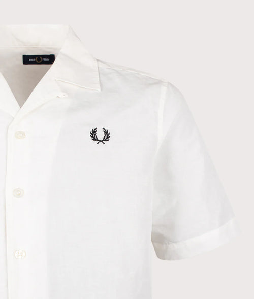 FRED PERRY Camisa de linho com gola