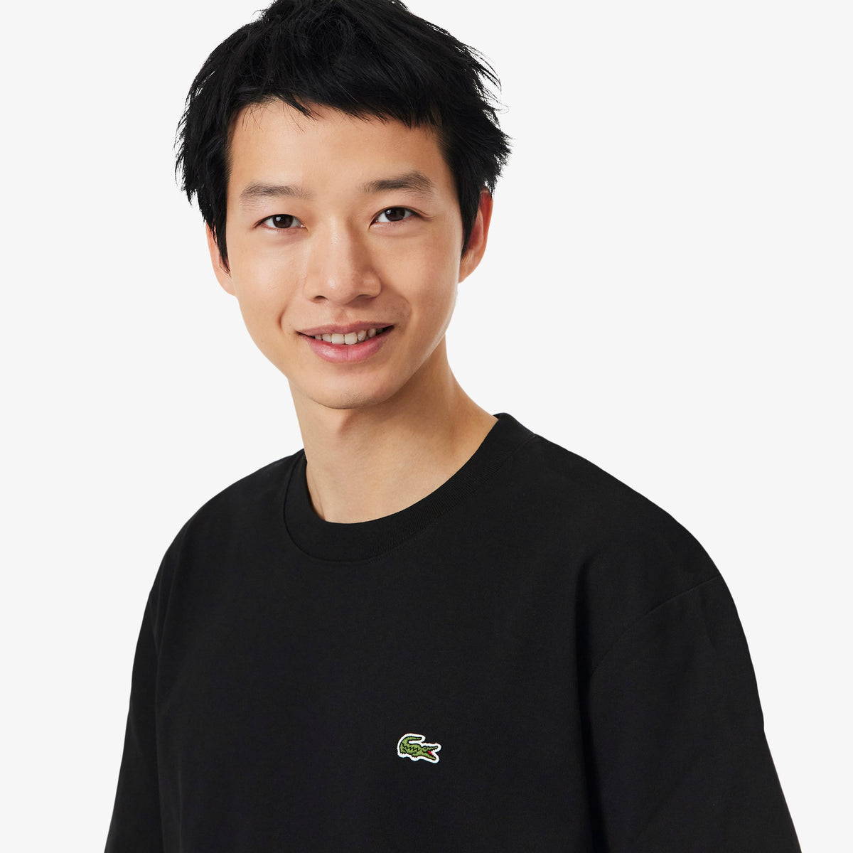LACOSTE T-shirt em jersey de algodão grosso