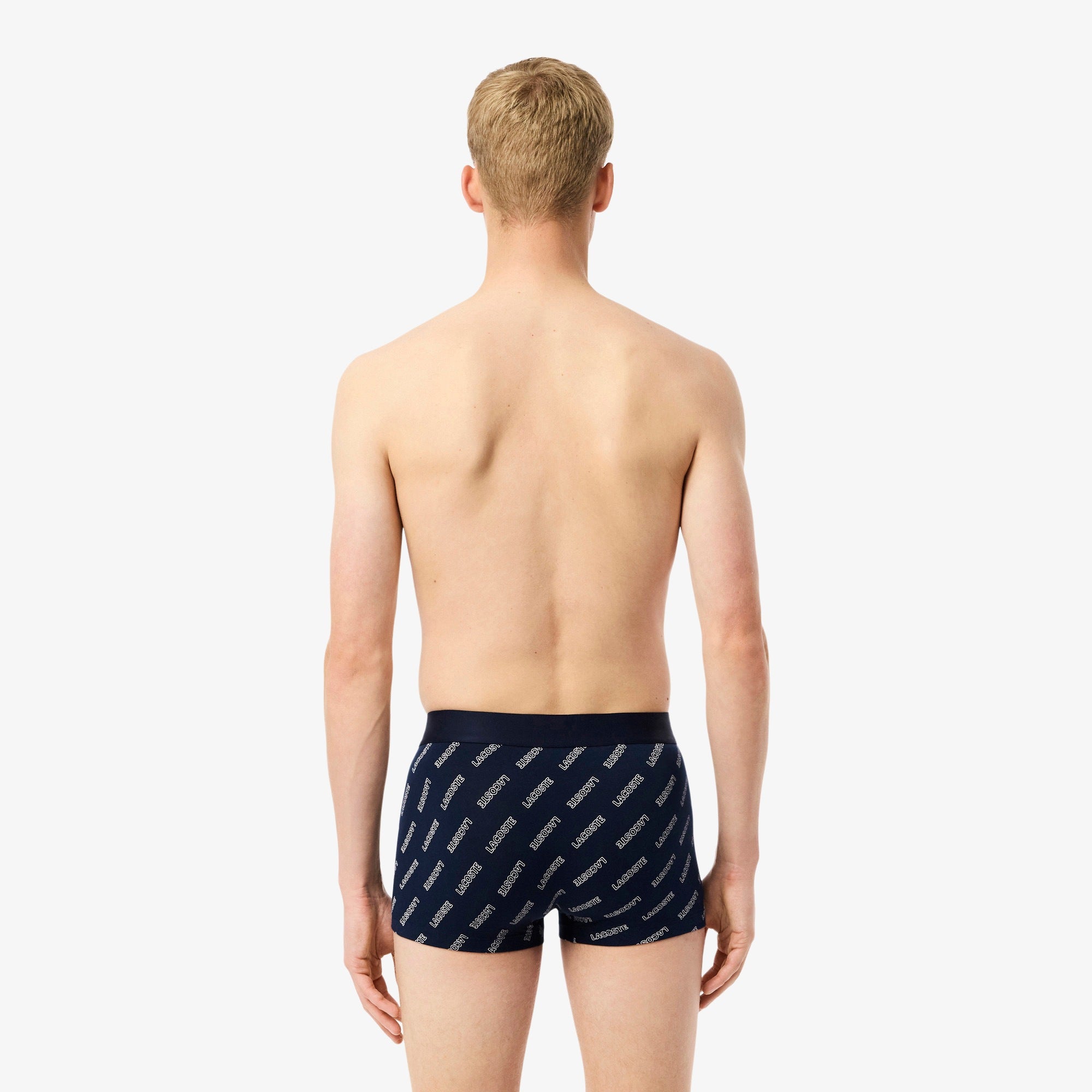 LACOSTE Pack de 3 boxers de algodão elástico - CARISMAstore