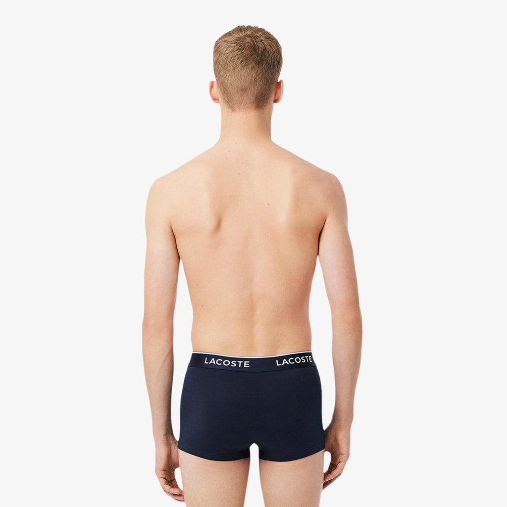 LACOSTE Pack de 3 boxers de algodão elástico - CARISMAstore