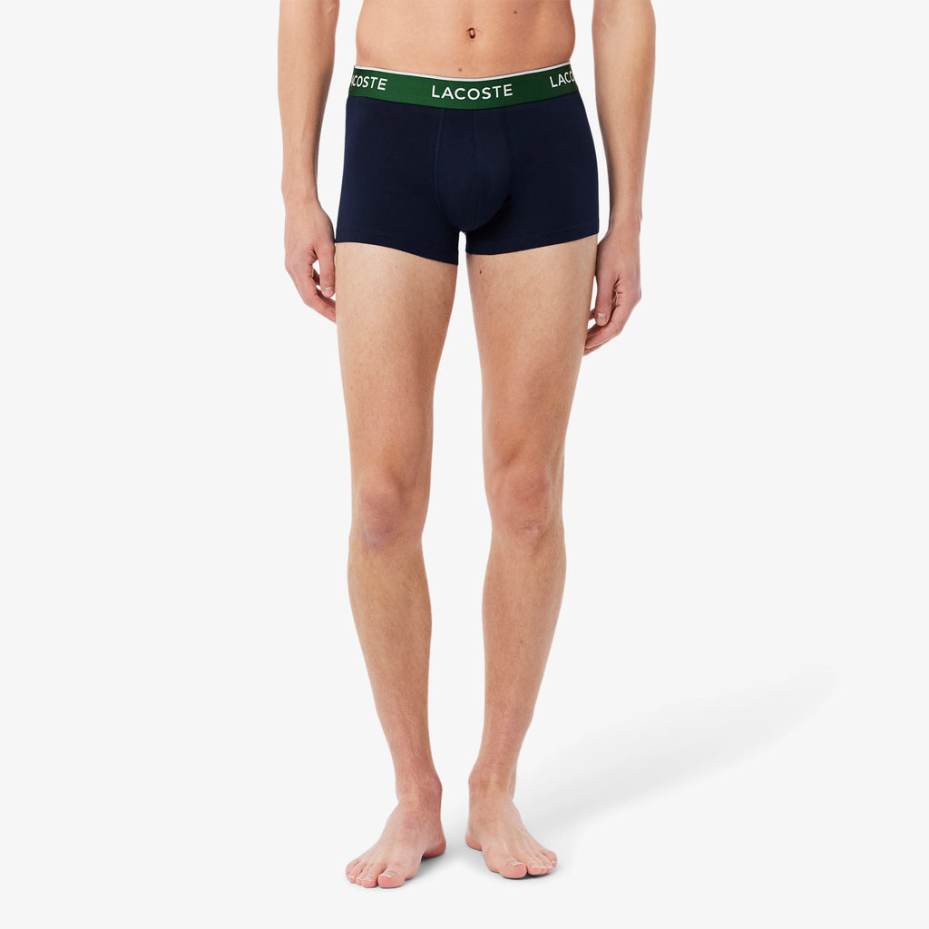 LACOSTE Pack de 3 boxers de algodão elástico - CARISMAstore