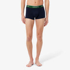 LACOSTE Pack de 3 boxers de algodão elástico - CARISMAstore