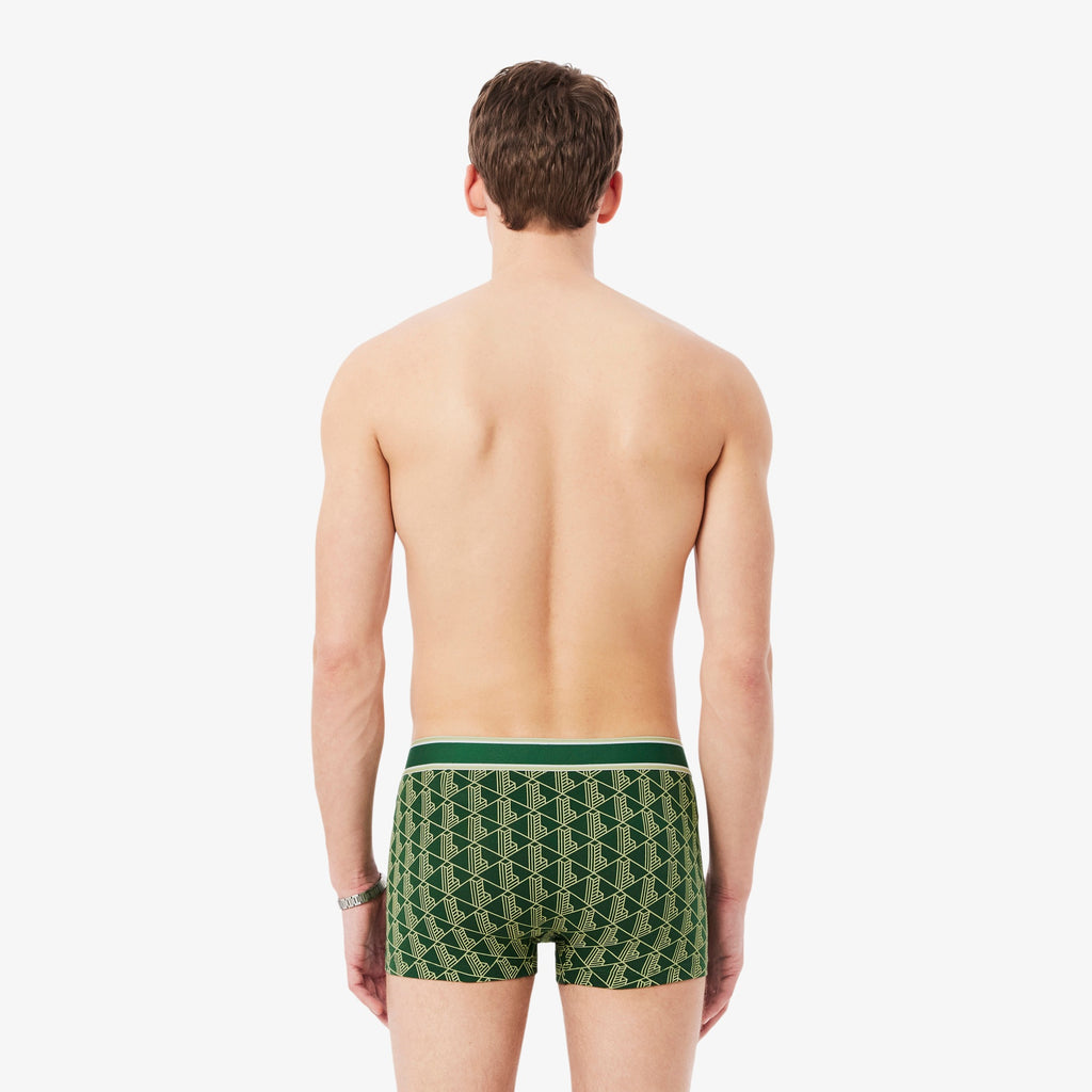 LACOSTE Pack de 3 boxers em monograma