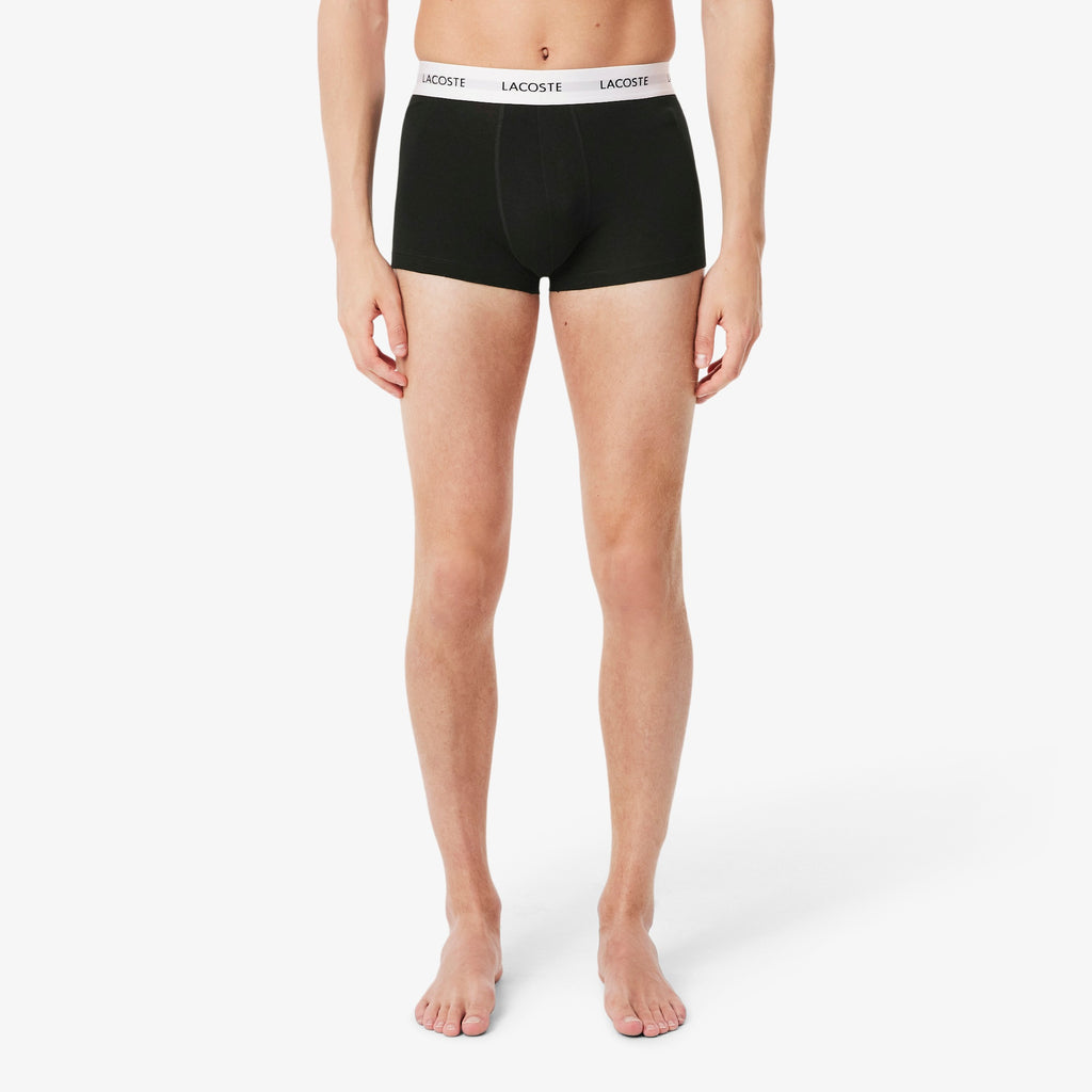LACOSTE Pack de 3 boxers de algodão elástico