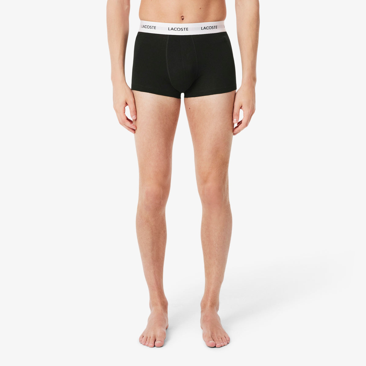 LACOSTE Pack de 3 boxers de algodão elástico