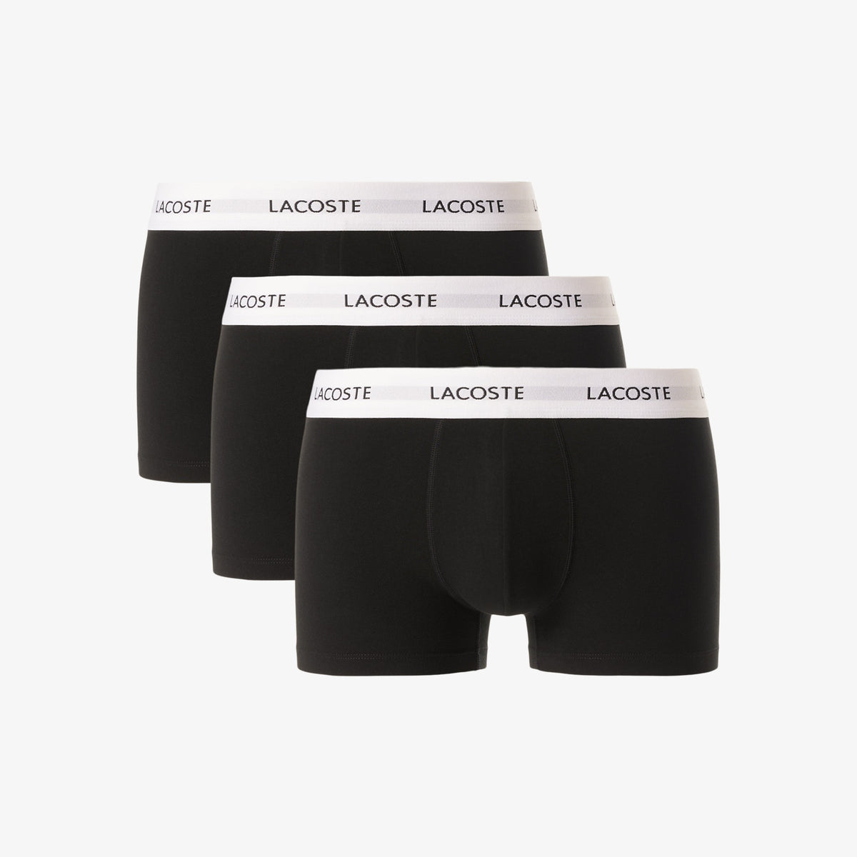 LACOSTE Pack de 3 boxers de algodão elástico