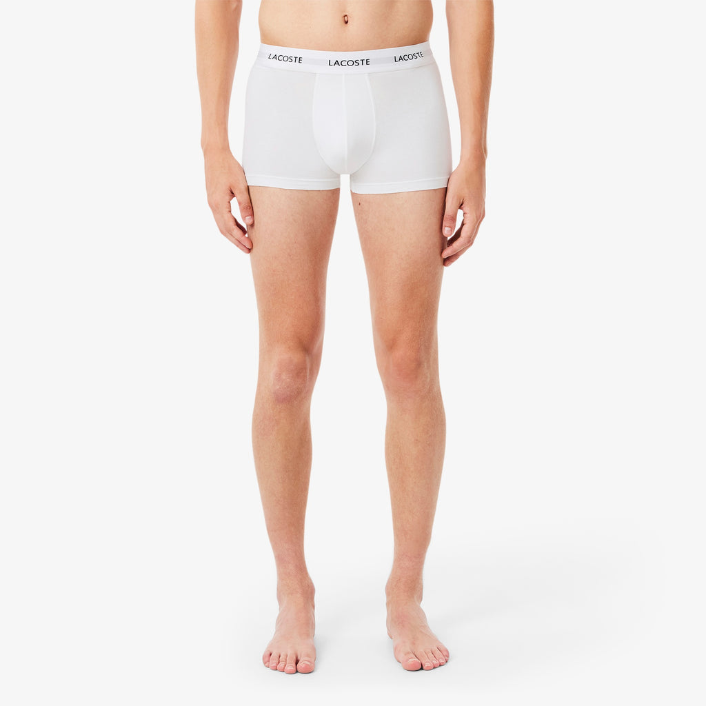 LACOSTE Pack de 3 boxers de algodão elástico