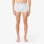 LACOSTE Pack de 3 boxers de algodão elástico