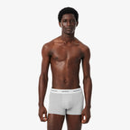 LACOSTE Pack de 3 boxers de algodão elástico