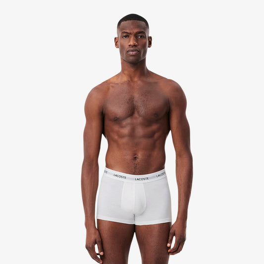 LACOSTE Pack de 3 boxers de algodão elástico