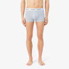 LACOSTE Pack de 3 boxers de algodão elástico