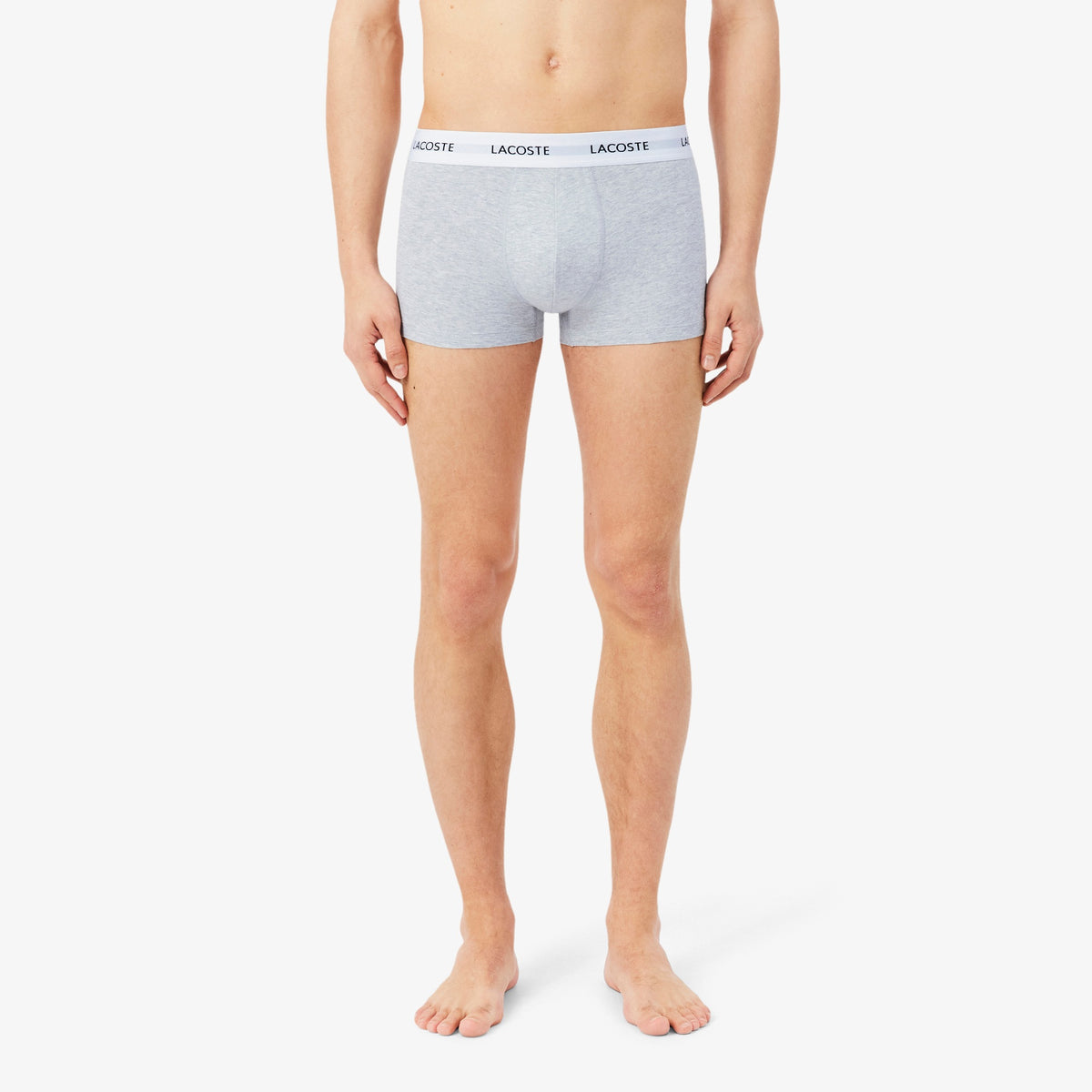 LACOSTE Pack de 3 boxers de algodão elástico