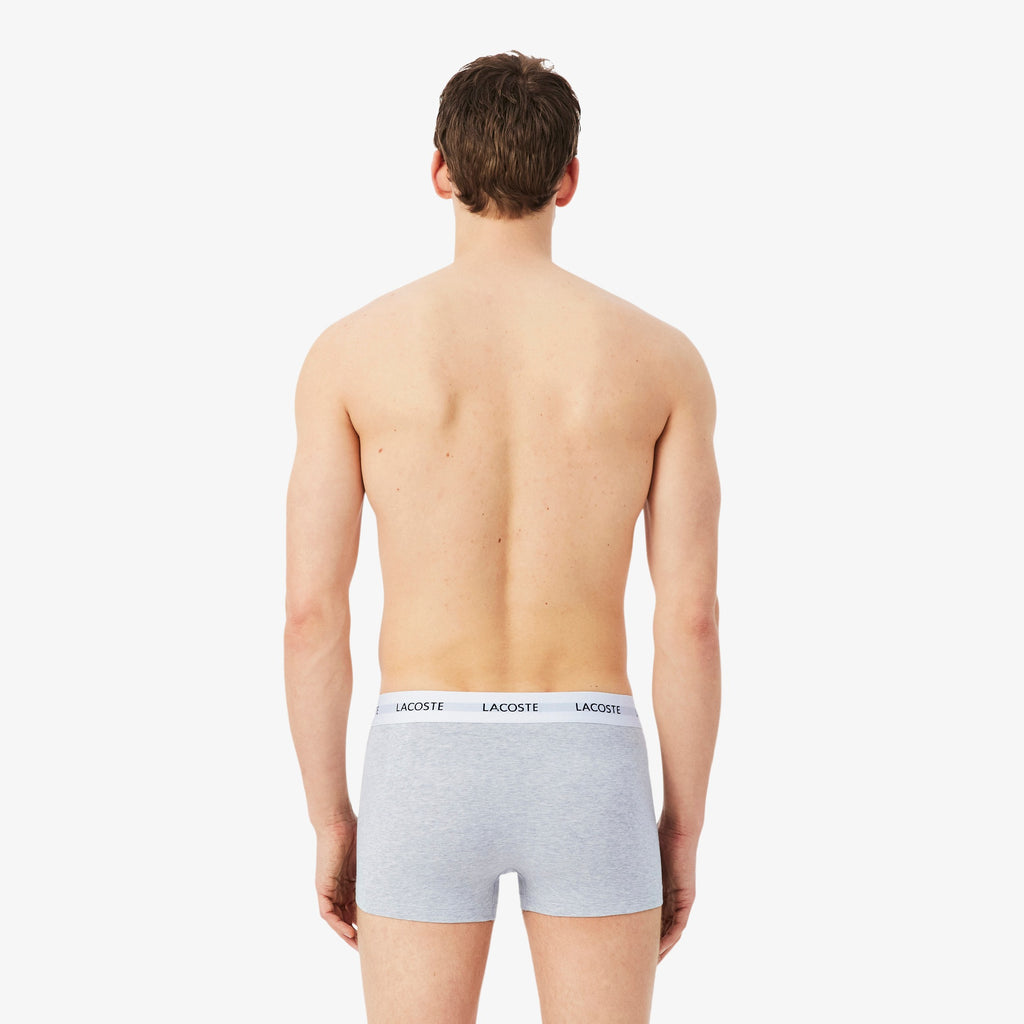 LACOSTE Pack de 3 boxers de algodão elástico