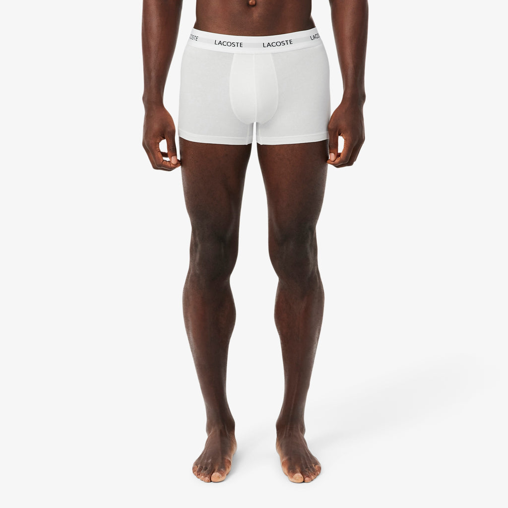 LACOSTE Pack de 3 boxers de algodão elástico