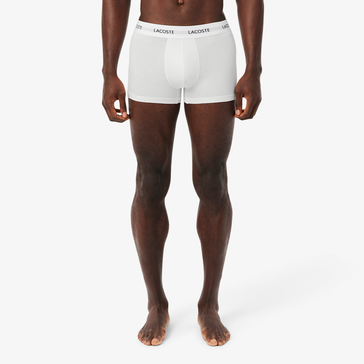 LACOSTE Pack de 3 boxers de algodão elástico