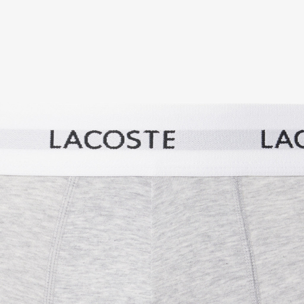 LACOSTE Pack de 3 boxers de algodão elástico
