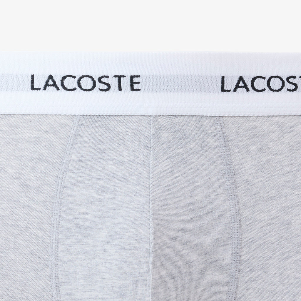 LACOSTE Pack de 3 boxers de algodão elástico