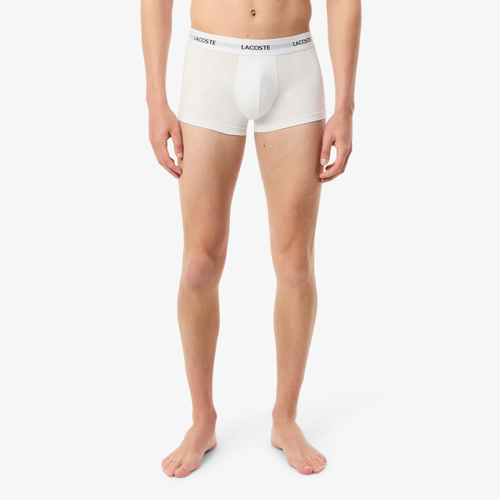 LACOSTE Pack de 3 boxers de algodão elástico