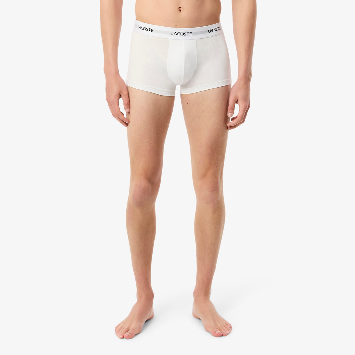 LACOSTE Pack de 3 boxers de algodão elástico